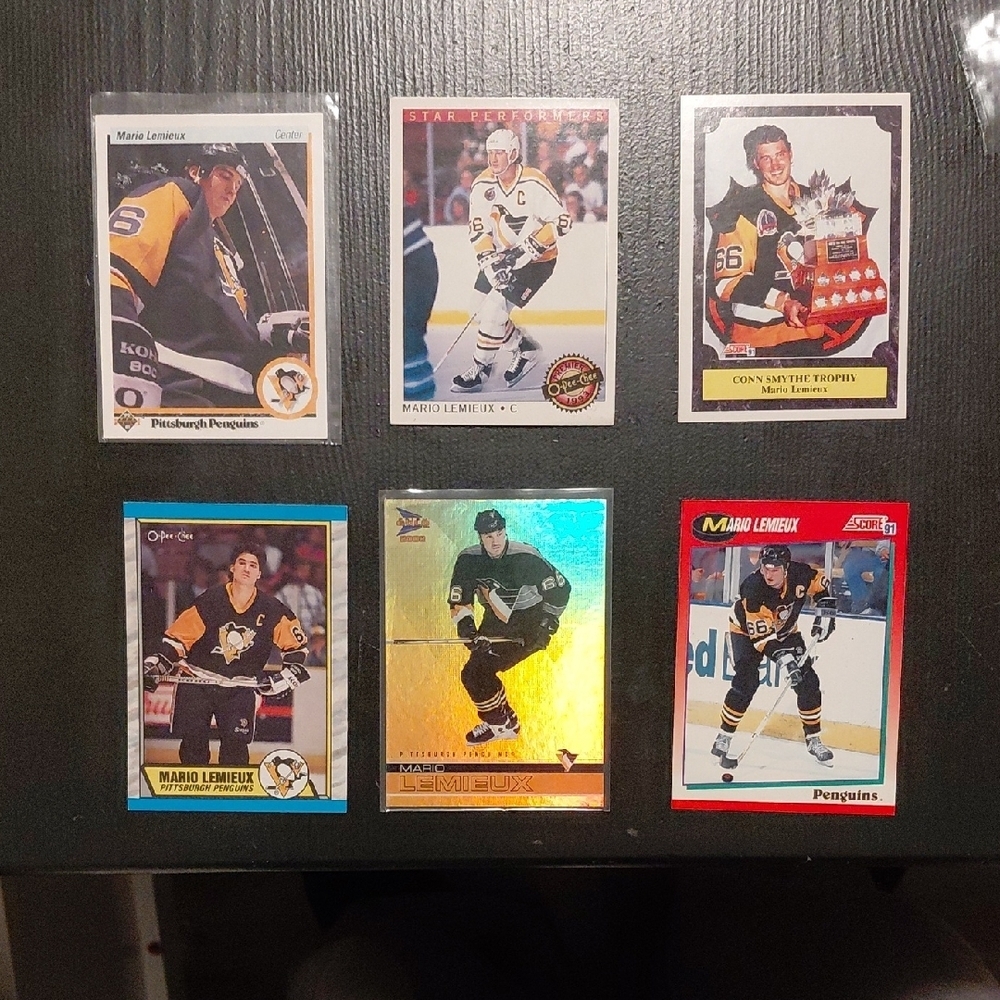 Mario Lemieux Hockey Trading Cards Collection